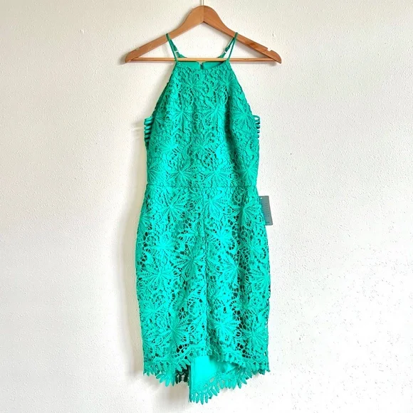 Adelyn Rae | Dresses | Nwt Adelyn Rae Green Lace Cocktail Dress | Poshmark
